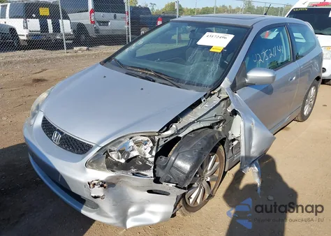 2005 Honda Civic Si из США, поврежденный, VIN SHHEP33535U500851